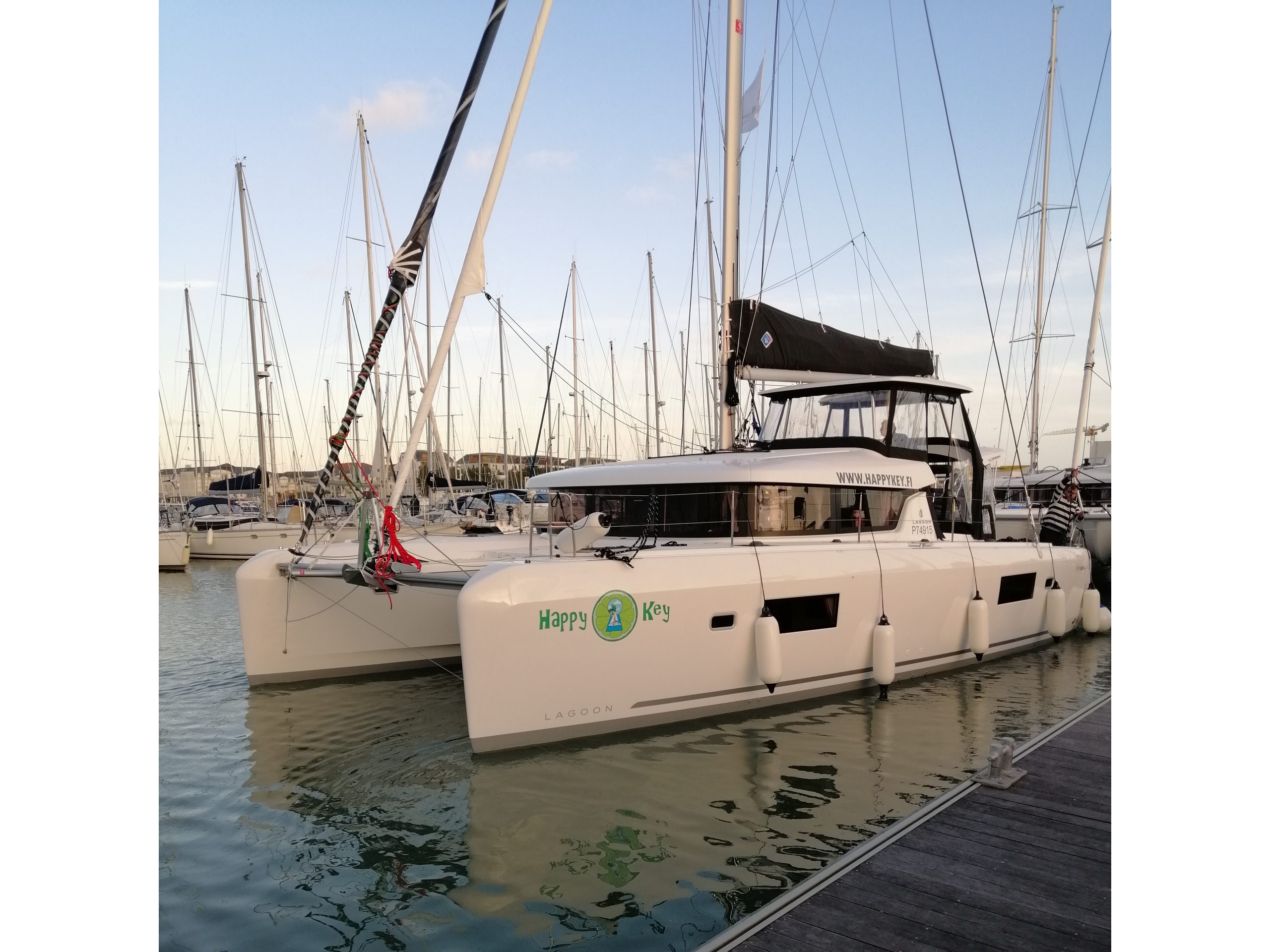 Lagoon 42 catamaran Happy Key in Marina Frapa Rogoznica