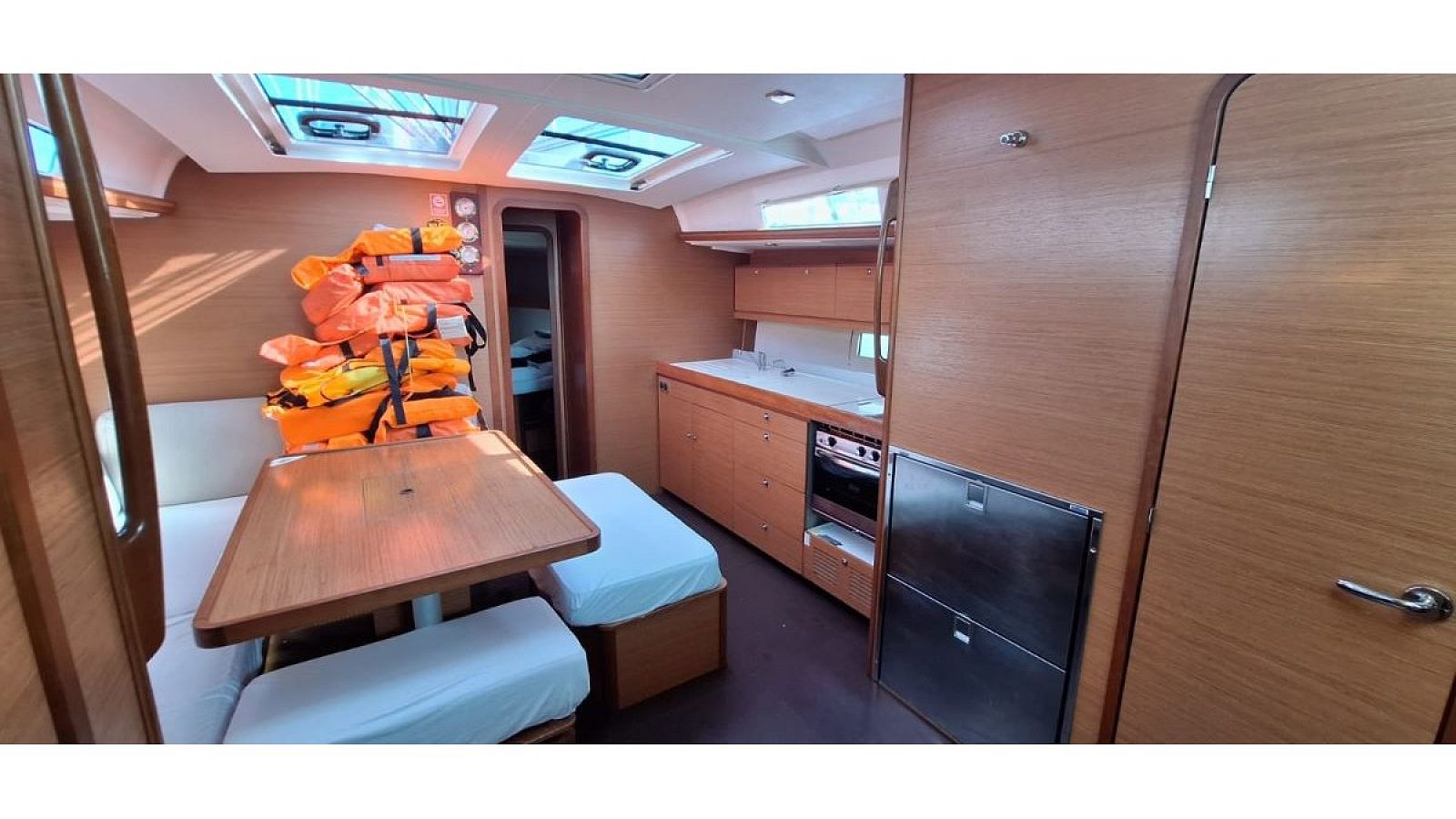 Dufour 460 Grand Large interior cabin with double berth