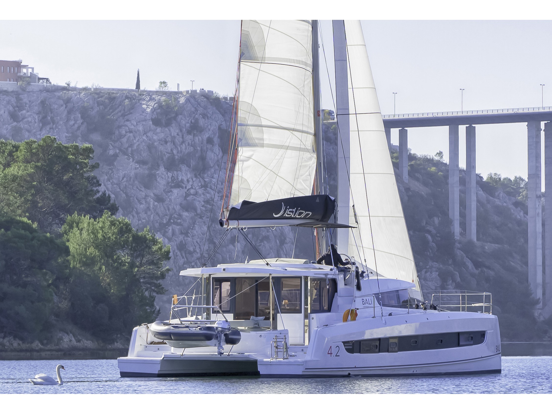 Bali 4.2 catamaran sailing in Croatia