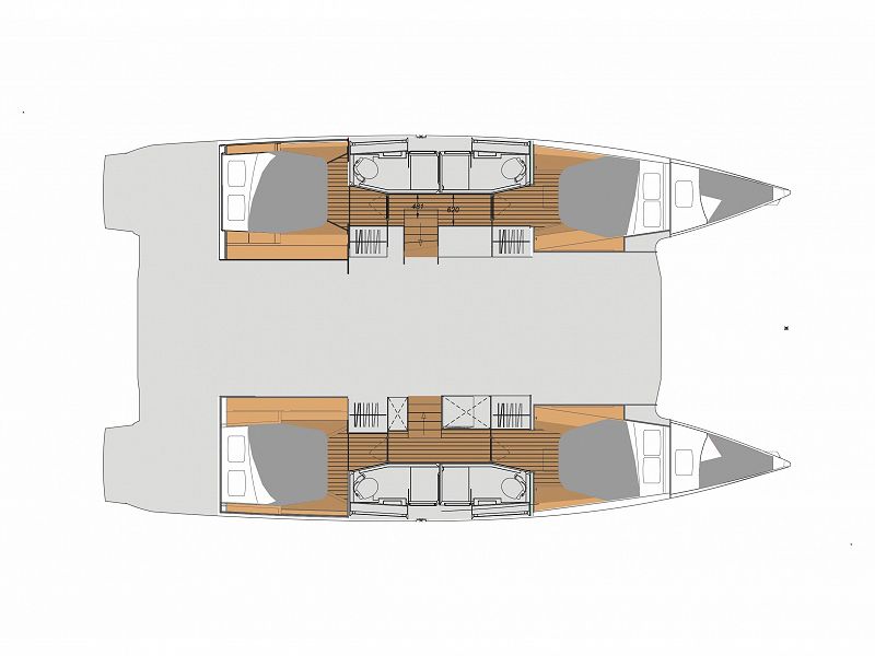 Fountaine Pajot Elba 45 catamaran for charter in Croatia